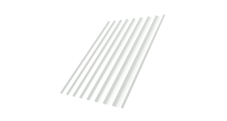 Профнастил С20R 0.45 PE RAL 9003 сигнальный белый