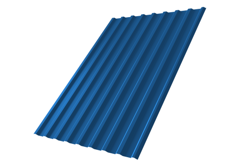 Профнастил С20R 0,7 PE RAL 5005 сигнальный синий