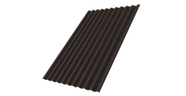 Профнастил С21R 0,5 Satin RR 32 темно-коричневый