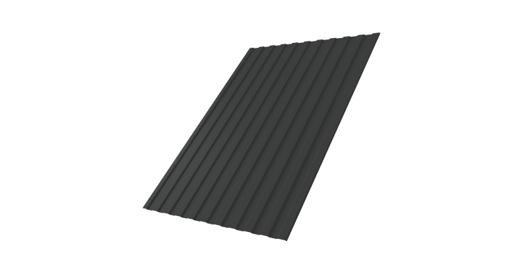 Профнастил С8А 0,5 Satin Мatt RAL 7016 антрацитово-серый