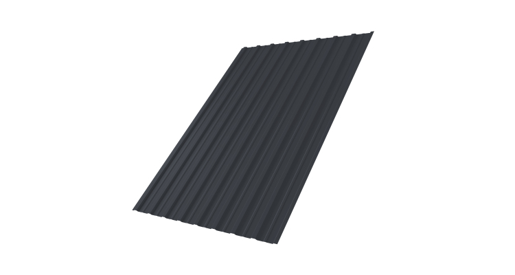 Профнастил С10A 0,45 Drap TX RAL 7024 мокрый асфальт