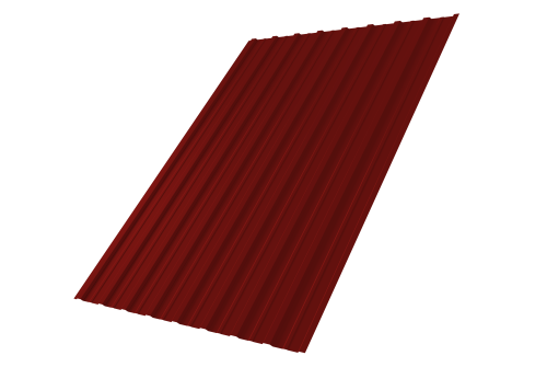 Профнастил С10A 0,7 PE RAL 3011 коричнево-красный