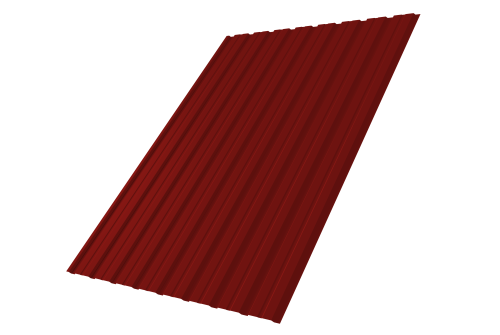 Профнастил С10В 0.45 PE RAL 3011 коричнево-красный