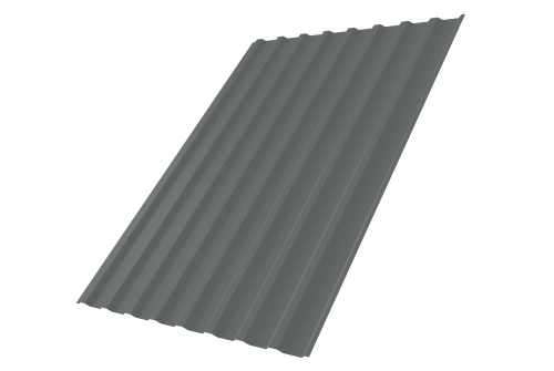 Профнастил С20В 0,45 PE RAL 7005 мышино-серый