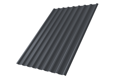 Профнастил С20R 0.4 PE-Matt-Double RAL 7024 мокрый асфальт