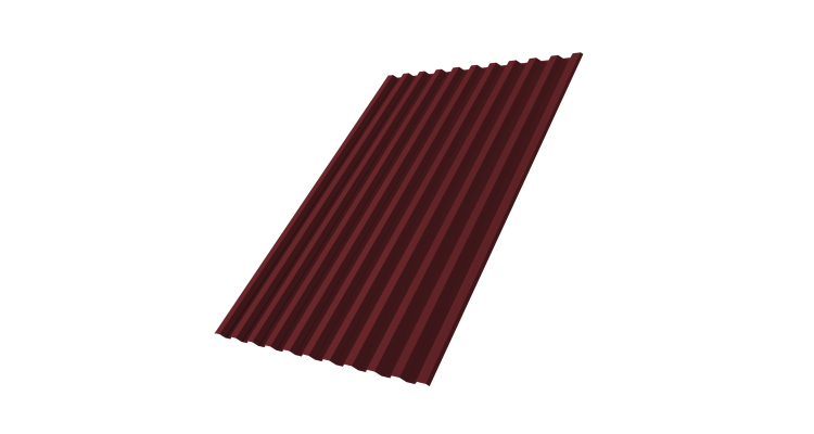Профнастил С21R 0,45 Drap TR RAL 3005 красное вино