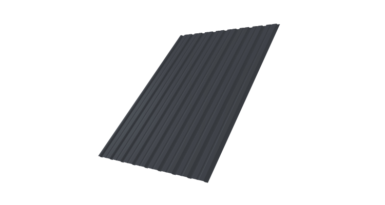 Профнастил С10B 0.5 Velur X RAL 7024 мокрый асфальт