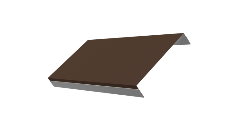 Ламель обратная 200 забора жалюзи Texas 0.5 Satin с пленкой RAL 8017 шоколад