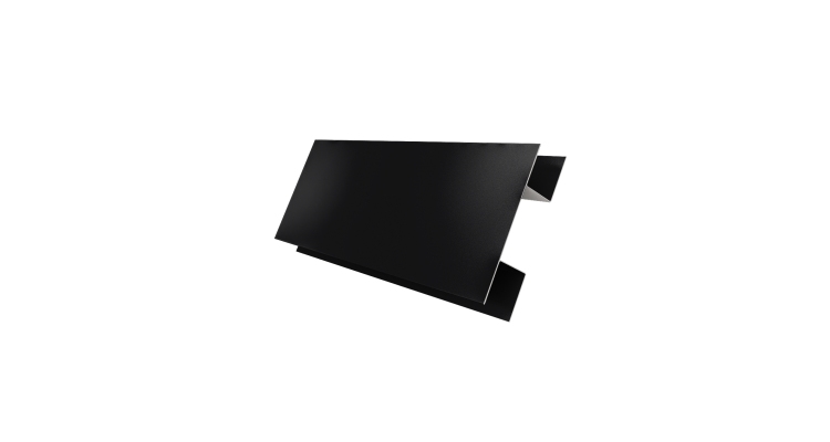 Планка H-образная стыковочная сложная 0,5 Satin Matt RAL 9005 черный (3м)