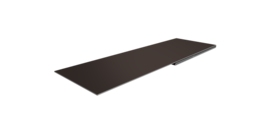 Планка финишная 48х25 0,5 Satin Matt RR 32 темно-коричневый (3м)