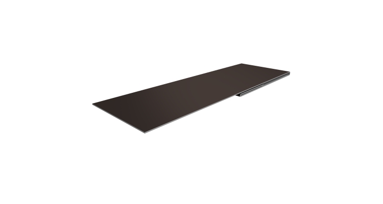 Планка финишная 48х25 0,5 Satin Matt RR 32 темно-коричневый (3м)
