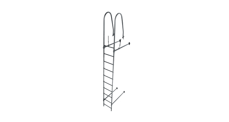 Лестница стеновая Grand Line RAL 7016 2,76м