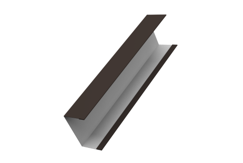 Крышка жалюзи Milan, Tokyo для калиток, ворот 0,45 Drap RR 32 темно-коричневый (3м)