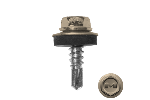 Саморез по металлу Daxmer 5,5х19 RAL 1015 (250) сверло №3