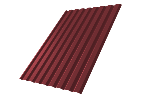 Профнастил С20А 0.7 PE RAL 3005 красное вино